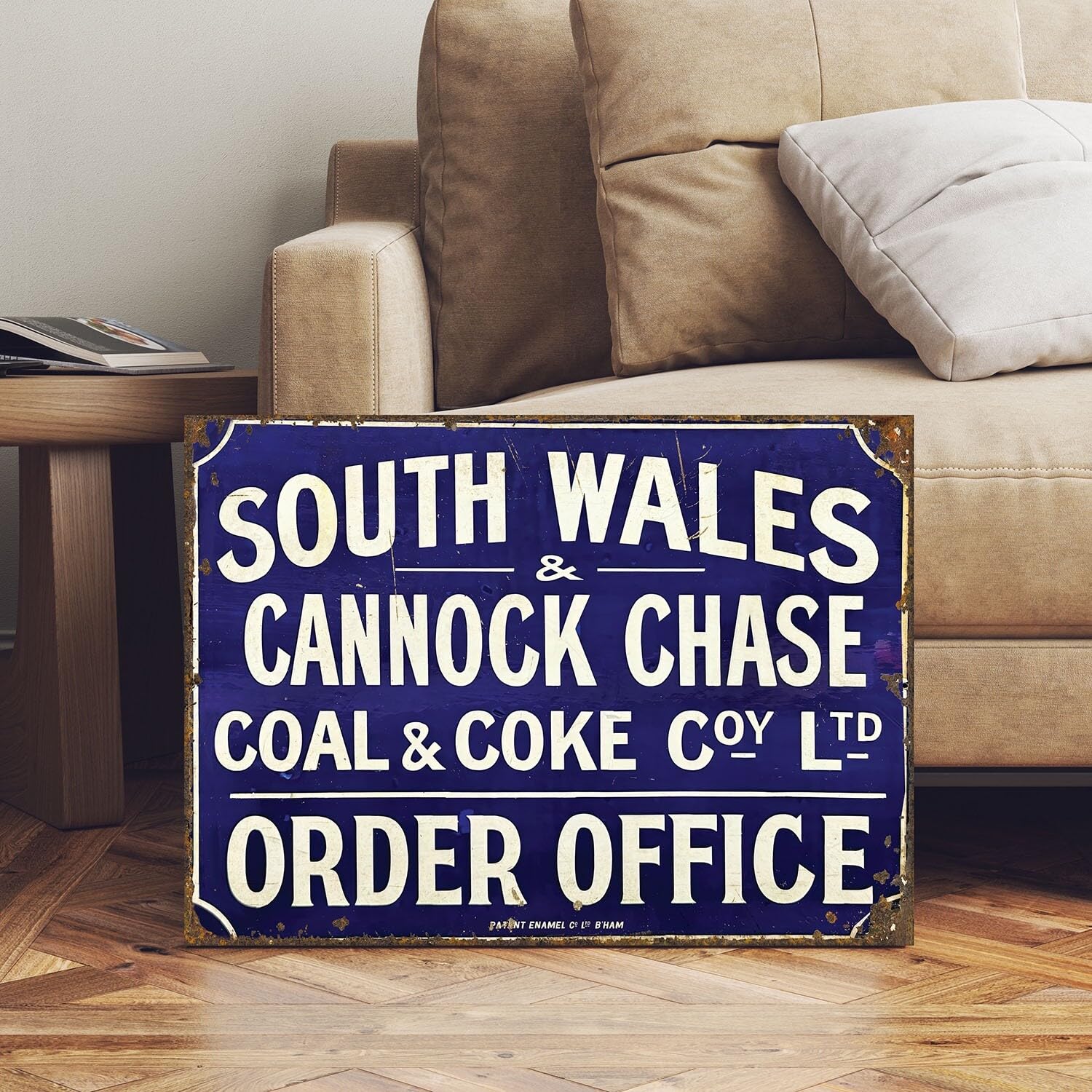 Vintage Style Cannock Chase Mining Coal Sign Vintage Metal Sign Plaque Poster 8X12 Inches