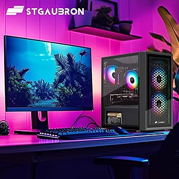 Amazon.com: STGAubron Gaming PC Computer Desktop, Radeon RX
