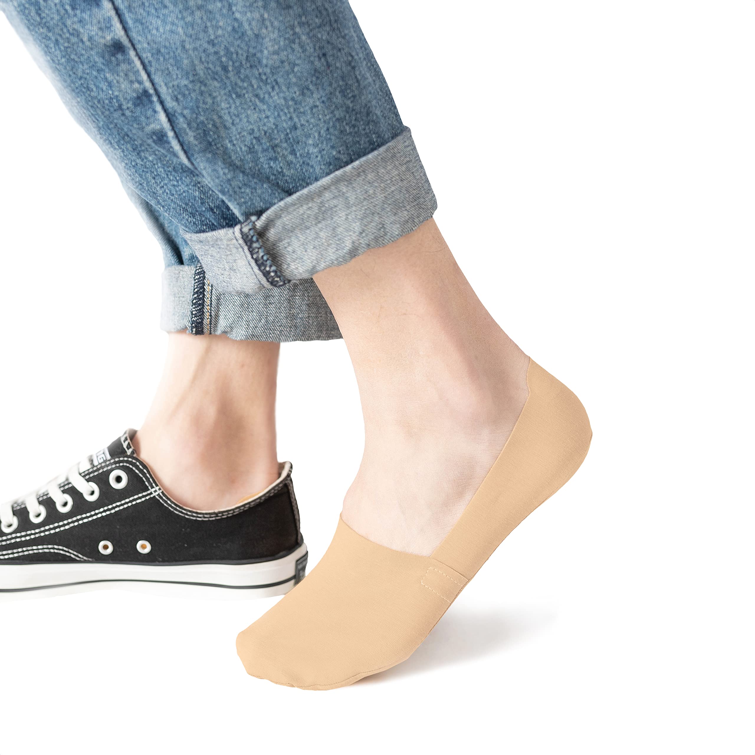 Gsocks Unisex Nude - Truly Invisible No Show Socks - 2 Pairs (M, )