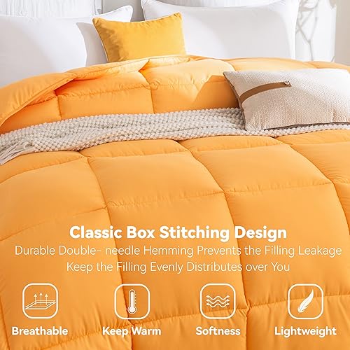 Miniatura 2 de Edredón alternativo para todas las estaciones, tamaño King, relleno de poliéster, tela de microfibra cepillada ultrasuave, lavable a máquina (azul