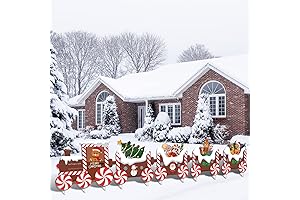 Christmas Train Lawn Signs with Stakes