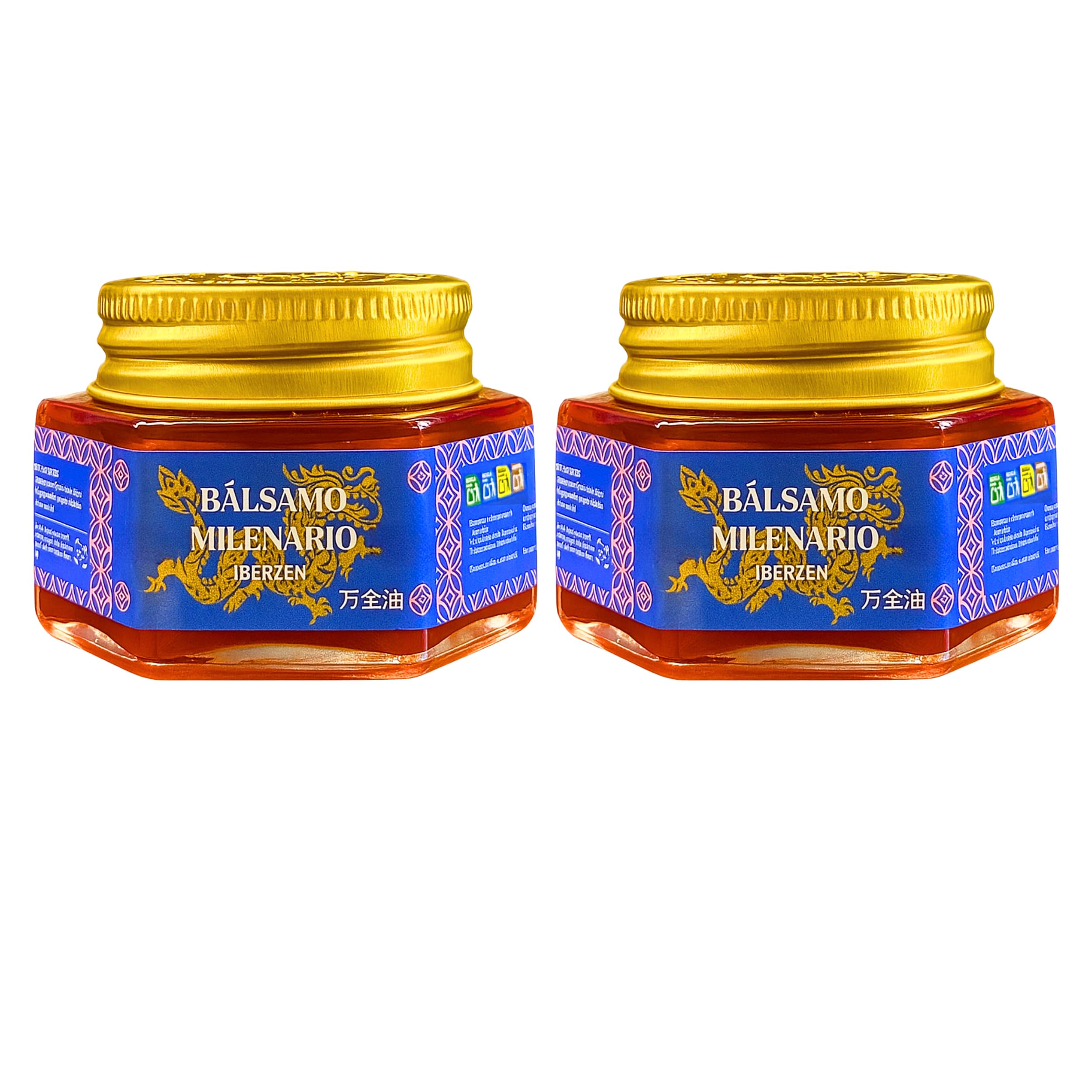 Pack Ahorro 2 Unidades Bálsamo Milenario 60 gr Extra Fuerte .| Efecto Calor para Masajes | Efecto Antiinflamatorio Natural | Alivio Piernas Cansada Contracturas, Muscular | Crema del Tigre Roja |