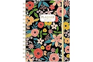 2024-2025 Alluring Floral Hardcover Academic Planner