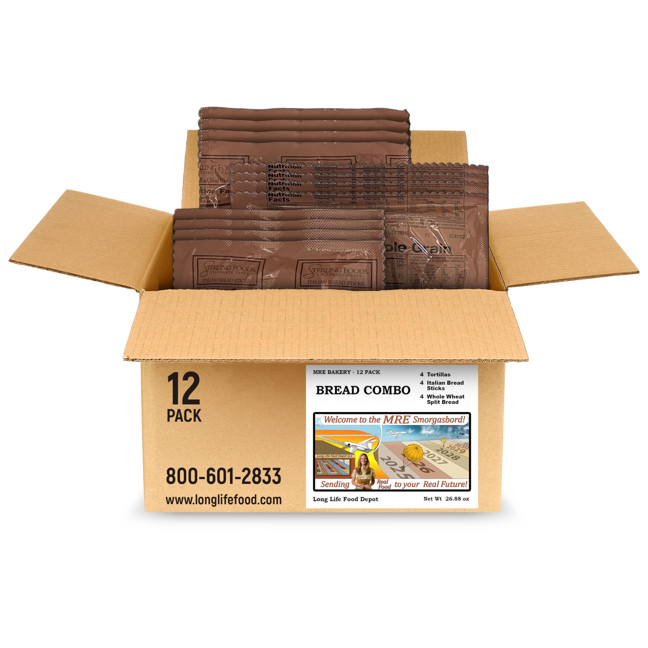 LLFD MRE Bread Combo - 12 Pack