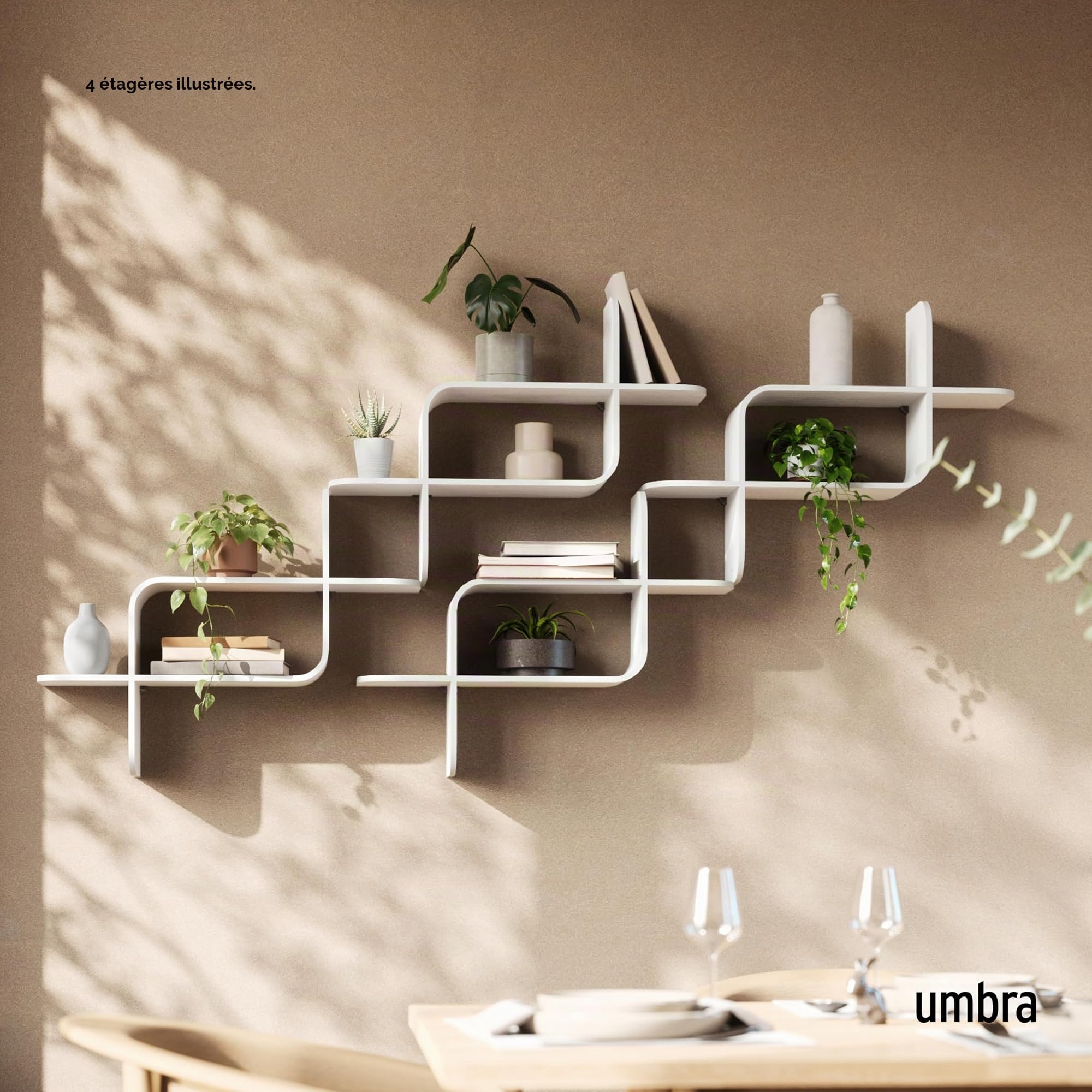 Umbra Montage – Étagère murale, Blanc