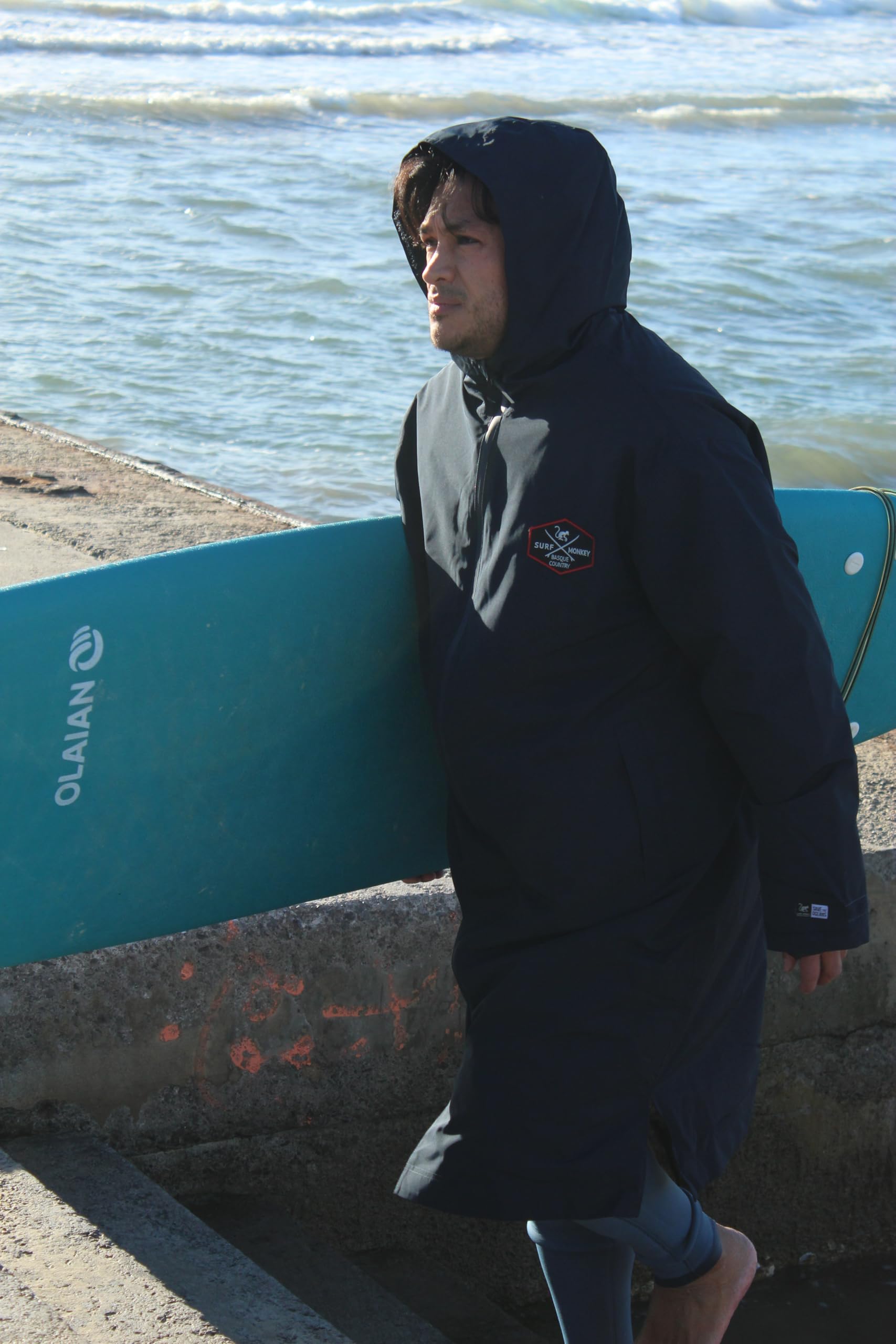 Poncho de surf d'hiver imperméable pour adulte