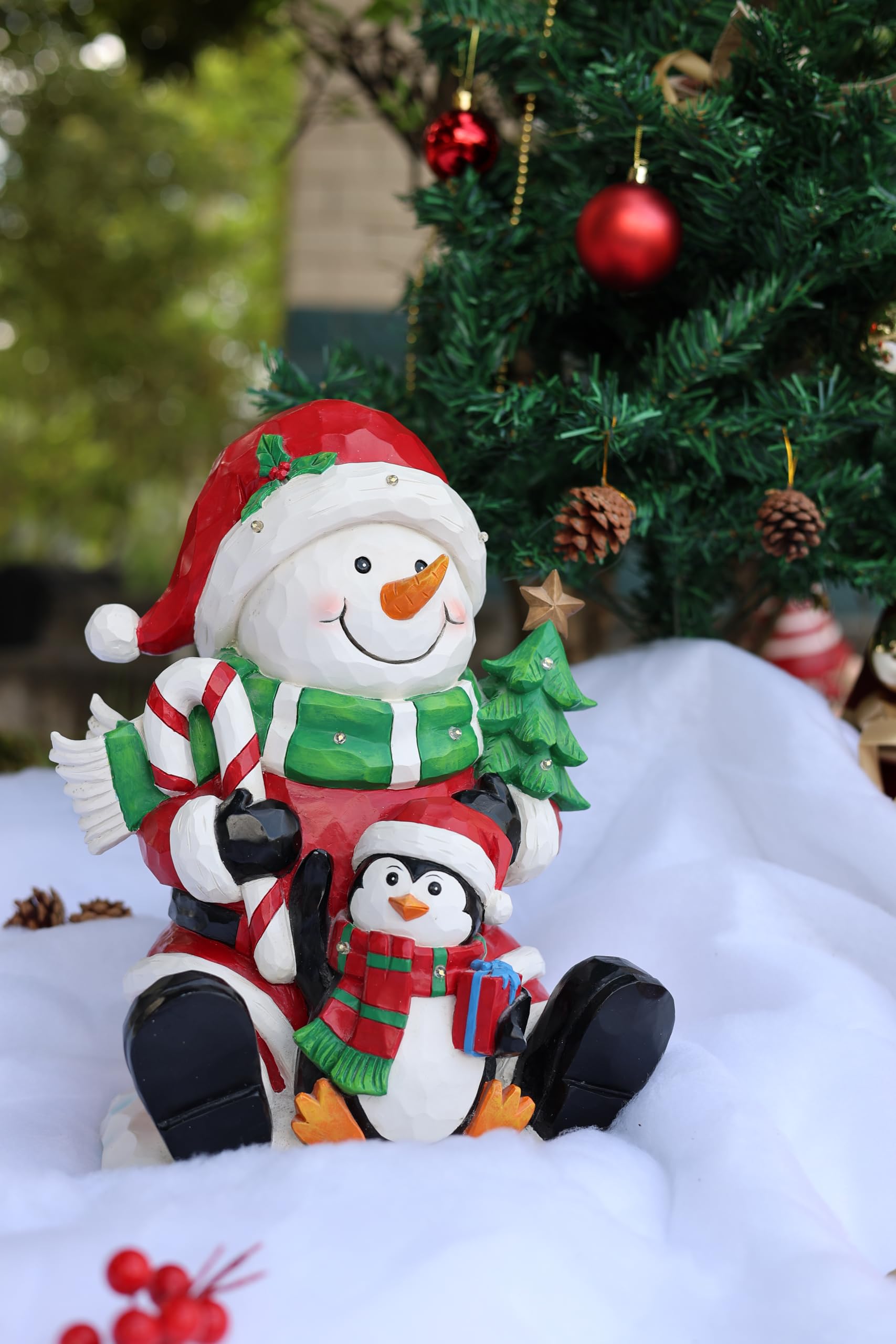Bonhomme de neige et pingouin de Noël LED, le cadeau idéal pour décorer