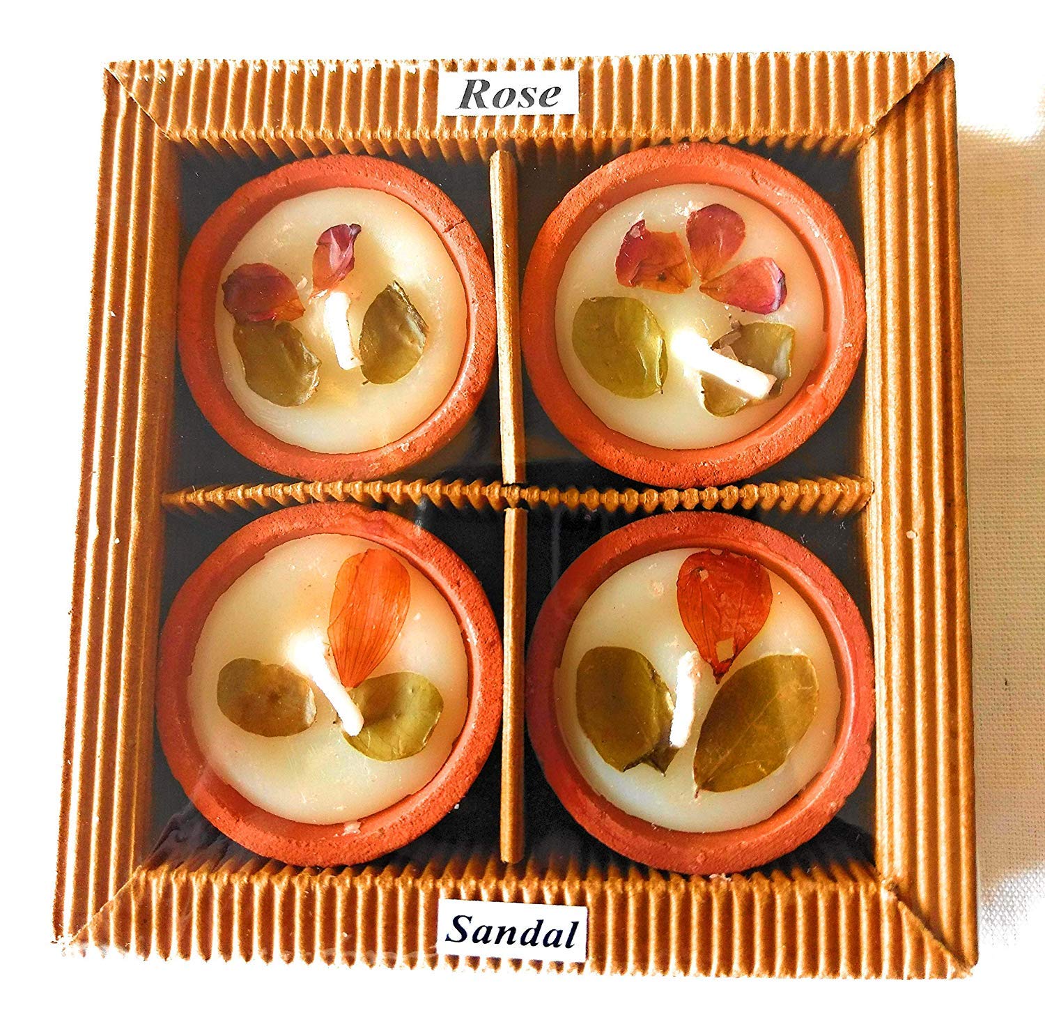 Party Zone Perfumed Candles 4cm Diyas (4x1) Gift Box