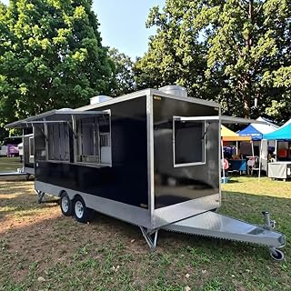 Customized Food Trailer Fully Equipped, Mobile Food Truck for Sale, Concession Catering Car, Street Restaurant with Full Kitchen for Pizza Candy & Chips, for Business Commercial Use​
