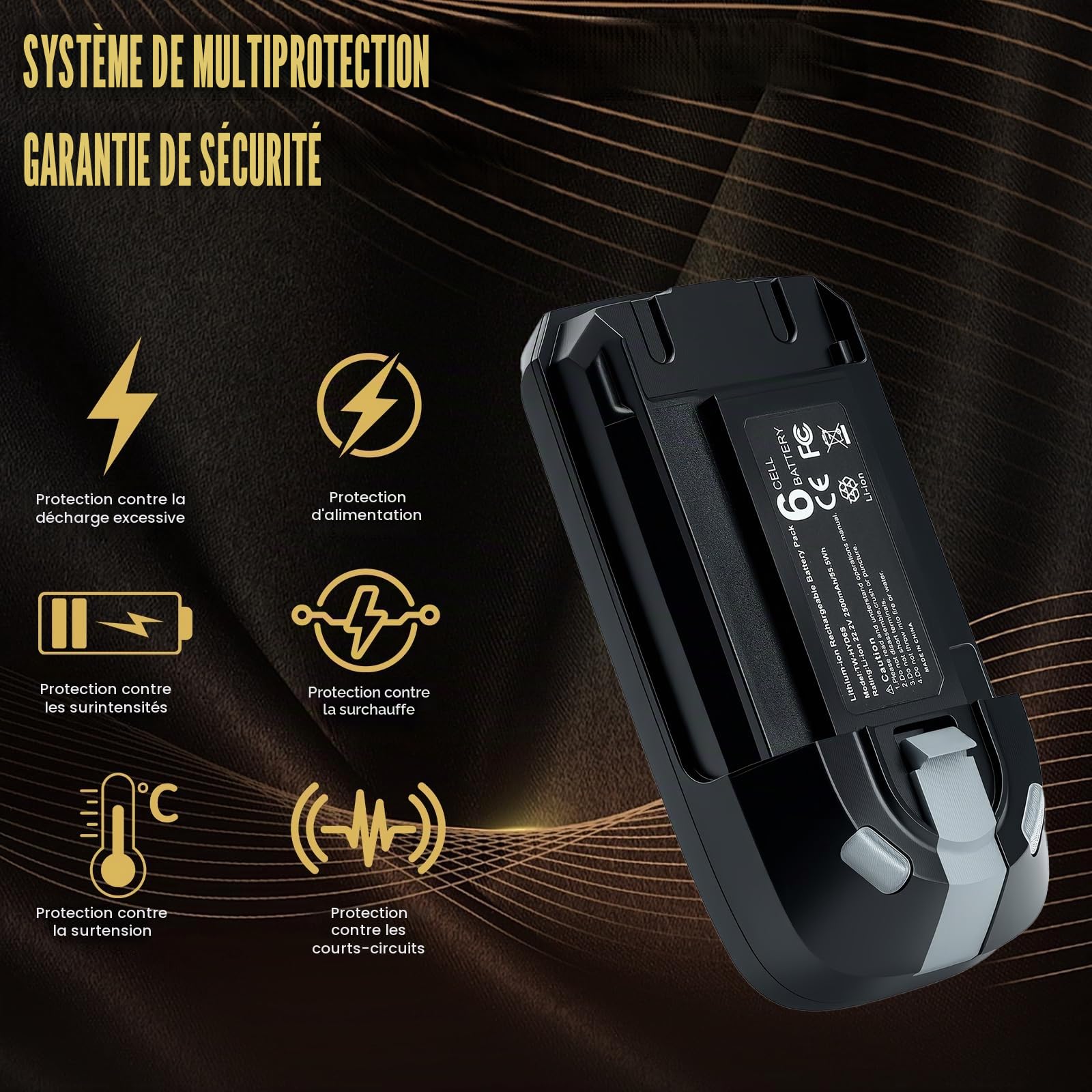 Batterie de rechange lithium-ion 22,2 V pour Rowenta X-Force Flex série 8.60, compatible avec les séries RH9638, RH9639, RH9678, RH9690 & TY96 EO96, remplace la batterie ZR009700, puissante et durable