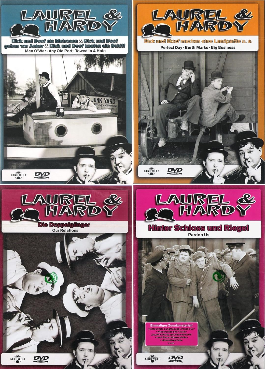 Laurel & Hardy Collection 4 Als Matrosen + Die Doppelgänger