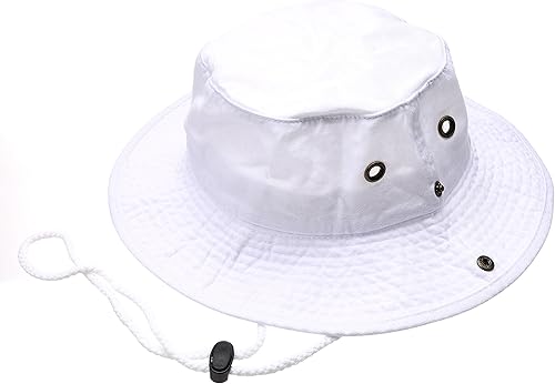 Sombrero de cubeta para verano, para exteriores, para pescar, de safari, de caza, con correa ajustable