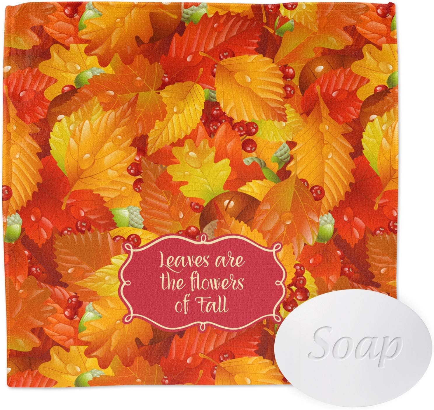 Fall Leaves Washcloth Home & Kitchen