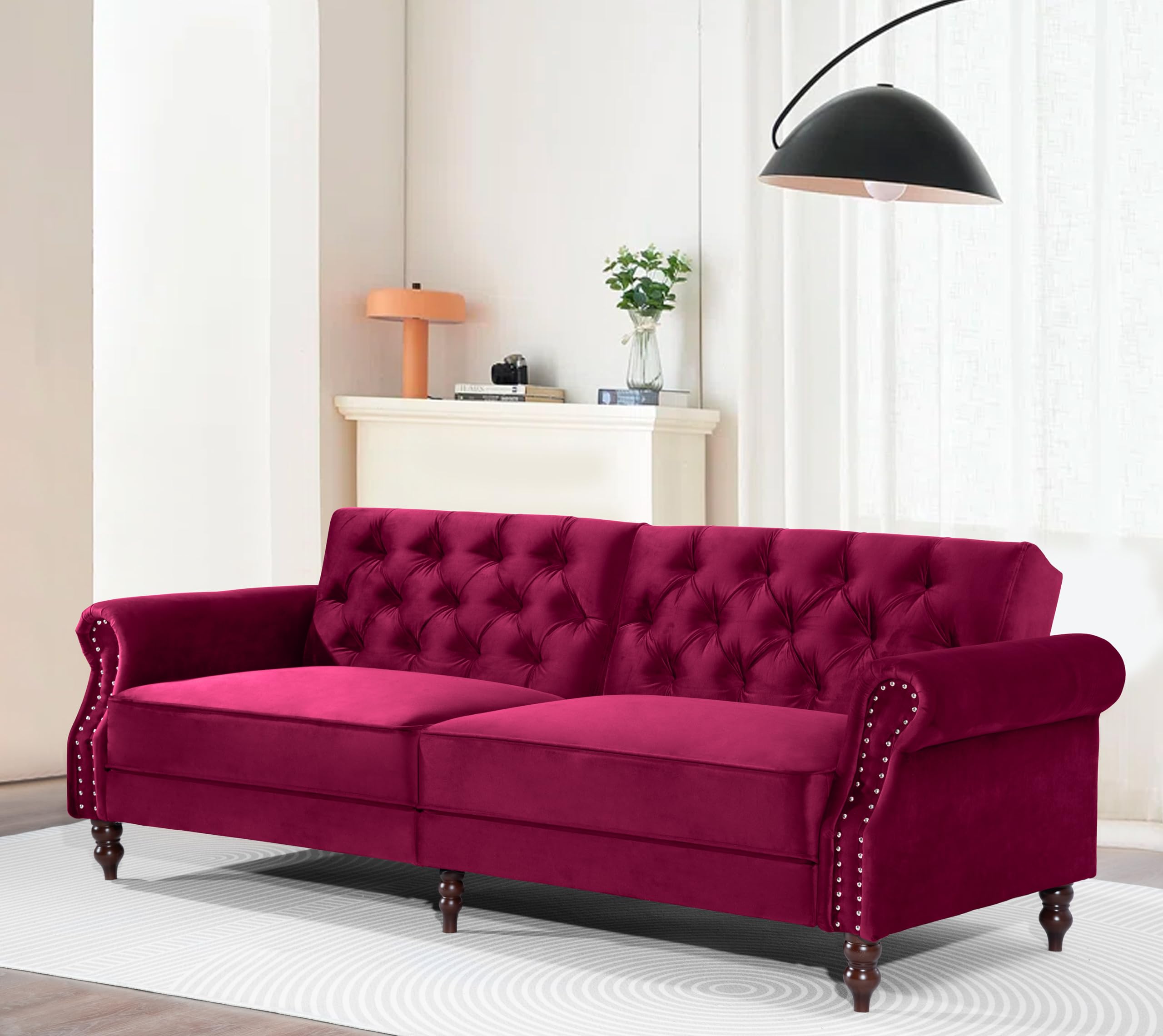 Amazon.com: Legend Vansen 87.8 inchs Convertible Velvet Bed