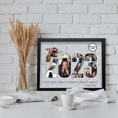 Vista 13 de Regalos de graduación personalizados, marco de fotos de graduación personalizado, regalo de recuerdo para graduados, soporte de memoria para clase