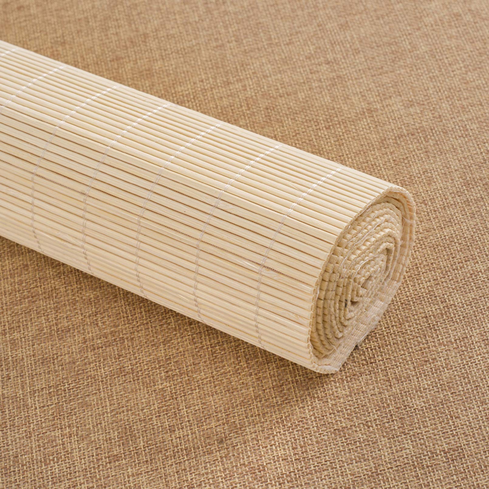 Naturel Stores à Enrouleur En Bambou,Rideau En Bambou à Volets Roulants,Stores Enrouleurs,Rideaux Pare-Soleil Intérieurs,Store Pare-Soleil,pour Extérieur/Pergola,Personnalisée (120x140cm/47x55in)