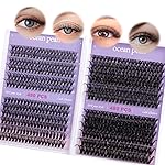Ocean Pearl Lash Clusters 480PCS 11-20mm Individual Eyelash Extensions 30D+40D+80D+100D DIY Thick Volume Natural Lashes for Beginners at Home-4