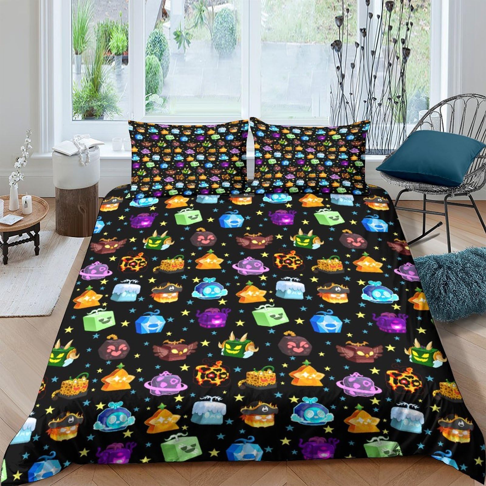 Ctjqhvkz Style-9 3D Printed Colorful Ufo Spaceship Fitted Sheet Microfiber Soft Anti-Slip Mattress Cover For Bedroom Guest Room Decor Single（135X200cm）