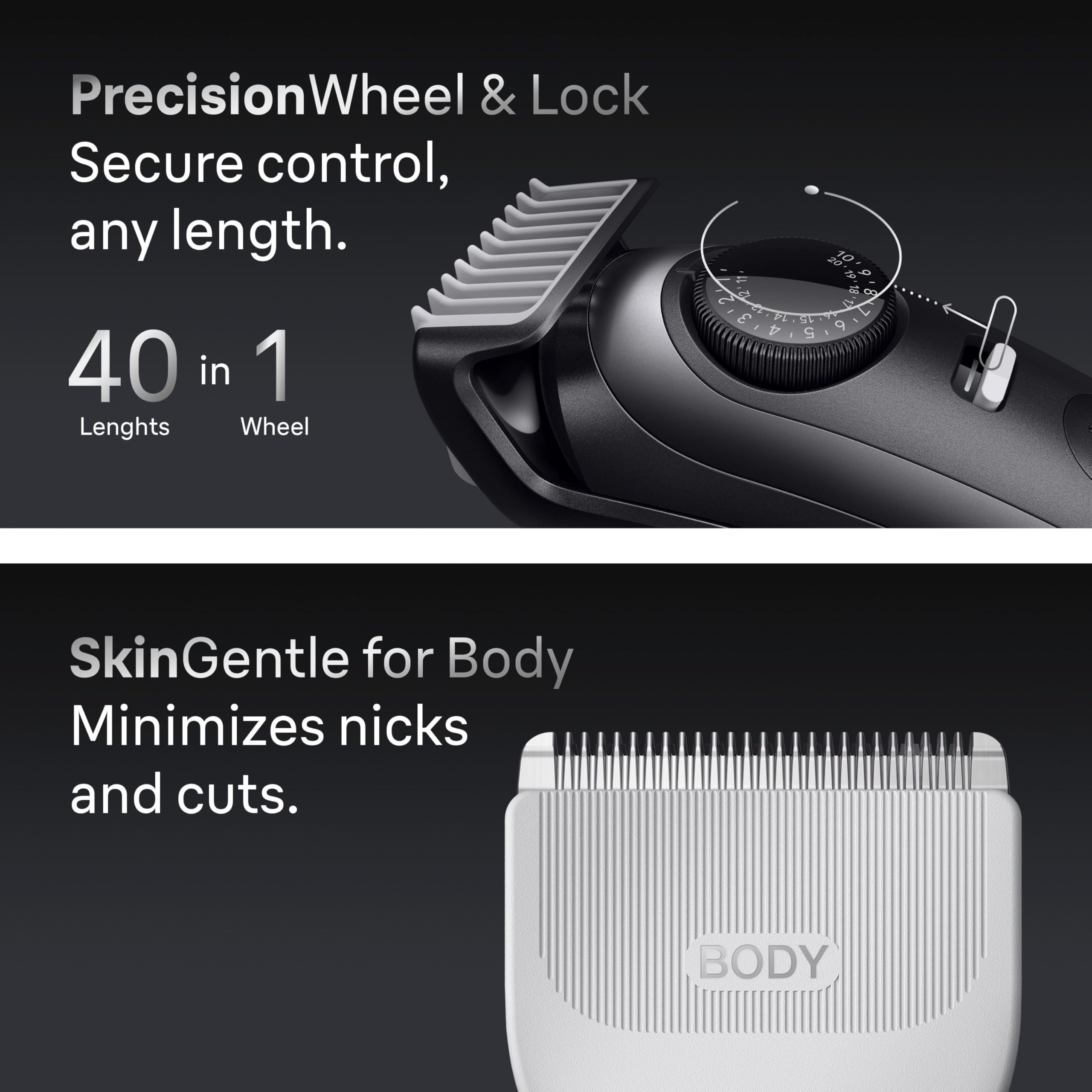 Braun Kit de rasage tout-en-un pour homme série 9 AIO 9535, barbe, visage, nez, oreille, tondeuse à cheveux, tondeuse corporelle et manscaping