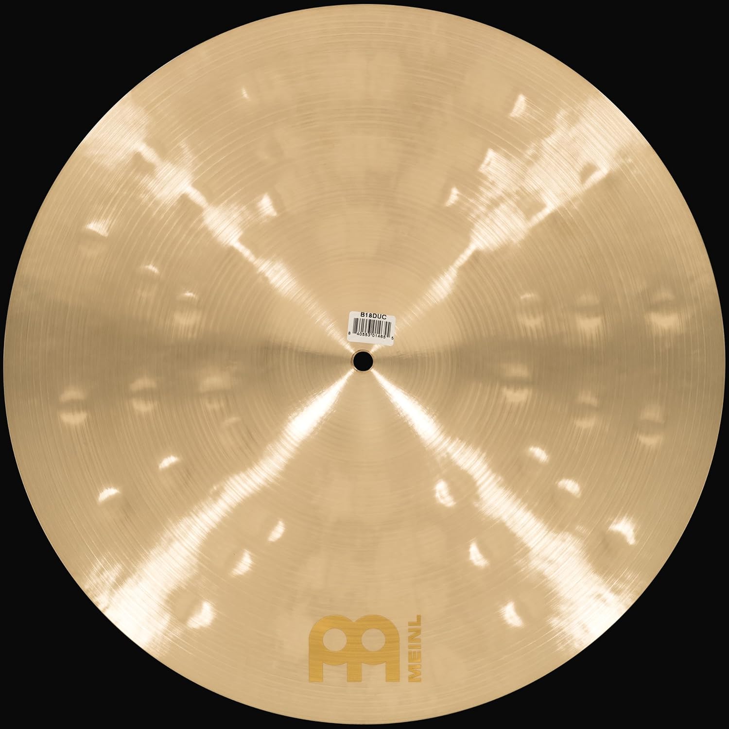 Meinl Cymbals Byzance 18" Dual Crash — MADE IN TURKEY — Hand Hammered B20 Bronze, 2-YEAR WARRANTY, inch (B18DUC)