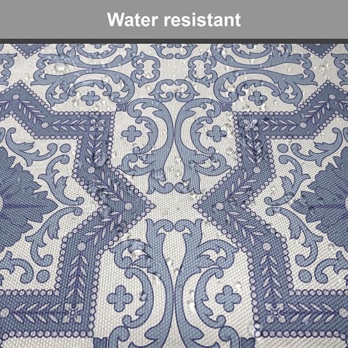 Miniatura 6 de Lunarable Orient - Juego de 6 cojines de asiento para silla, diseño de estrellas marroquíes, espirales y curvas abstractas, ilustración oriental