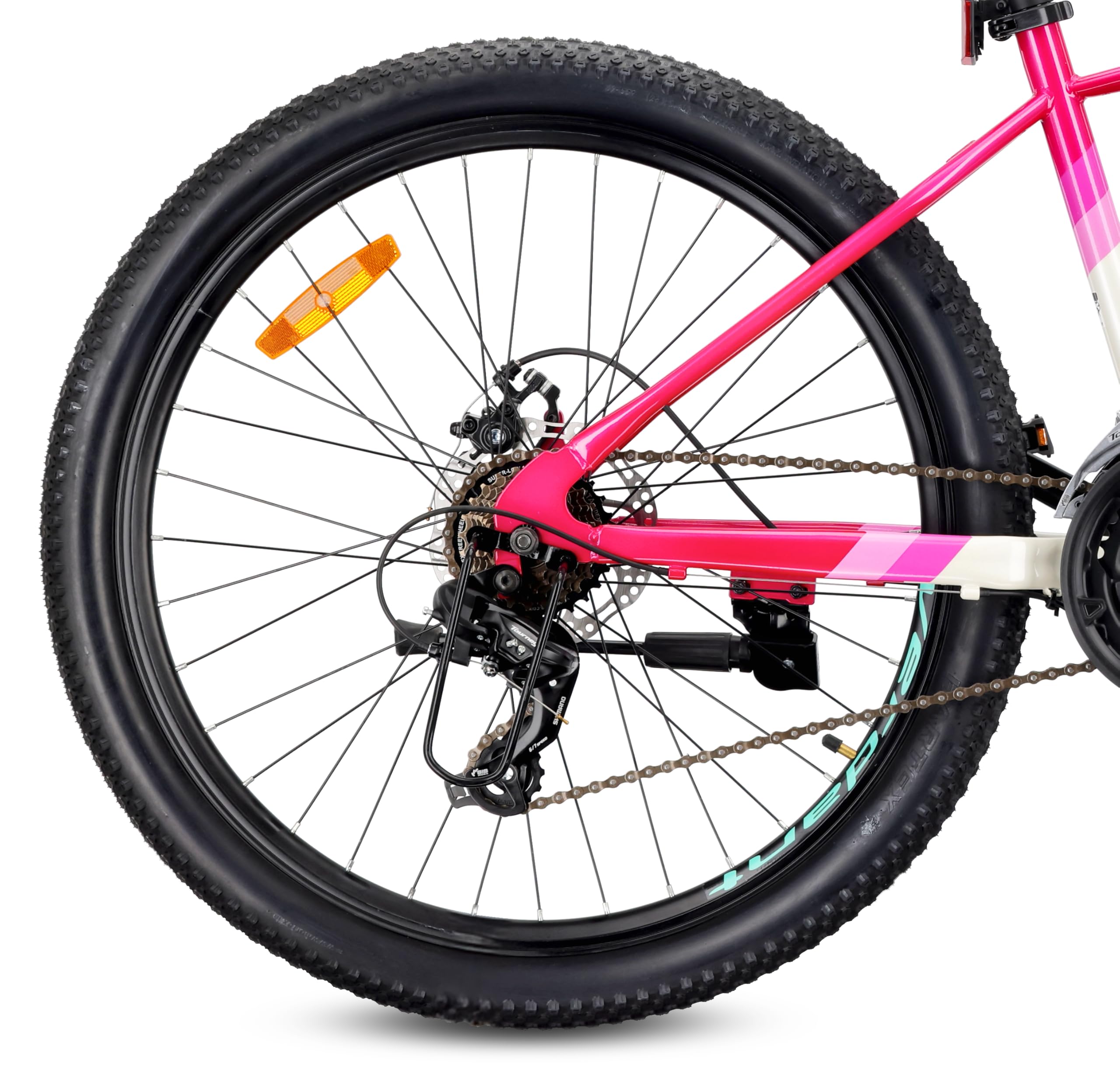 sun baby Verdant Calix Bicicleta de montaña 26 Pulgadas, Bicicleta 26" Unisex - Amortiguador, Frenos de Disco, 7/21 Marchas
