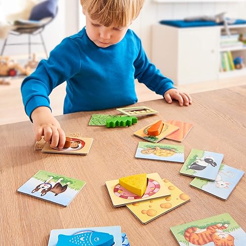 Miniatura 3 de HABA Mis primeros juegos: un juego de memoria y juego para niños pequeños a partir de 2 años, Nibble Nibble Munch Crunch, actividades de aprendizaje