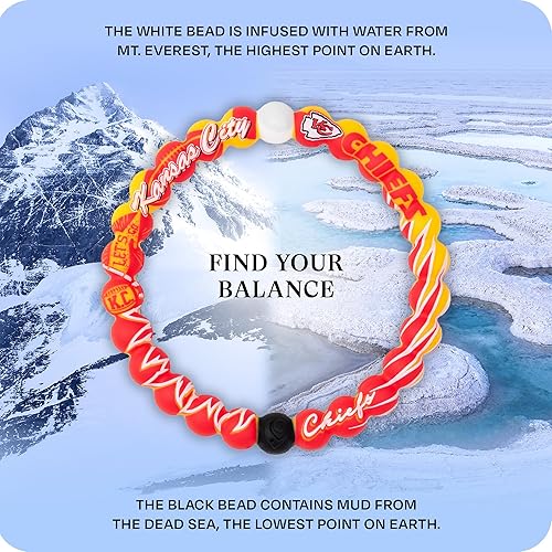 Miniatura 348 de Lokai NFL Football Collection - Pulseras de cuentas para hombres y mujeres, joyería de silicona, pulsera de moda para un ajuste cómodo