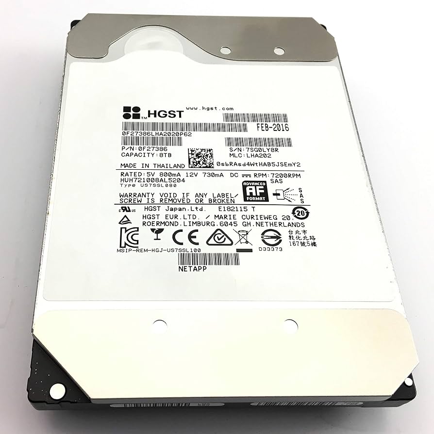 【24台/計192TB】HGST SAS HDD 8TB 12Gb 24台/計192TB】HGST SAS HDD 8TB 12Gb