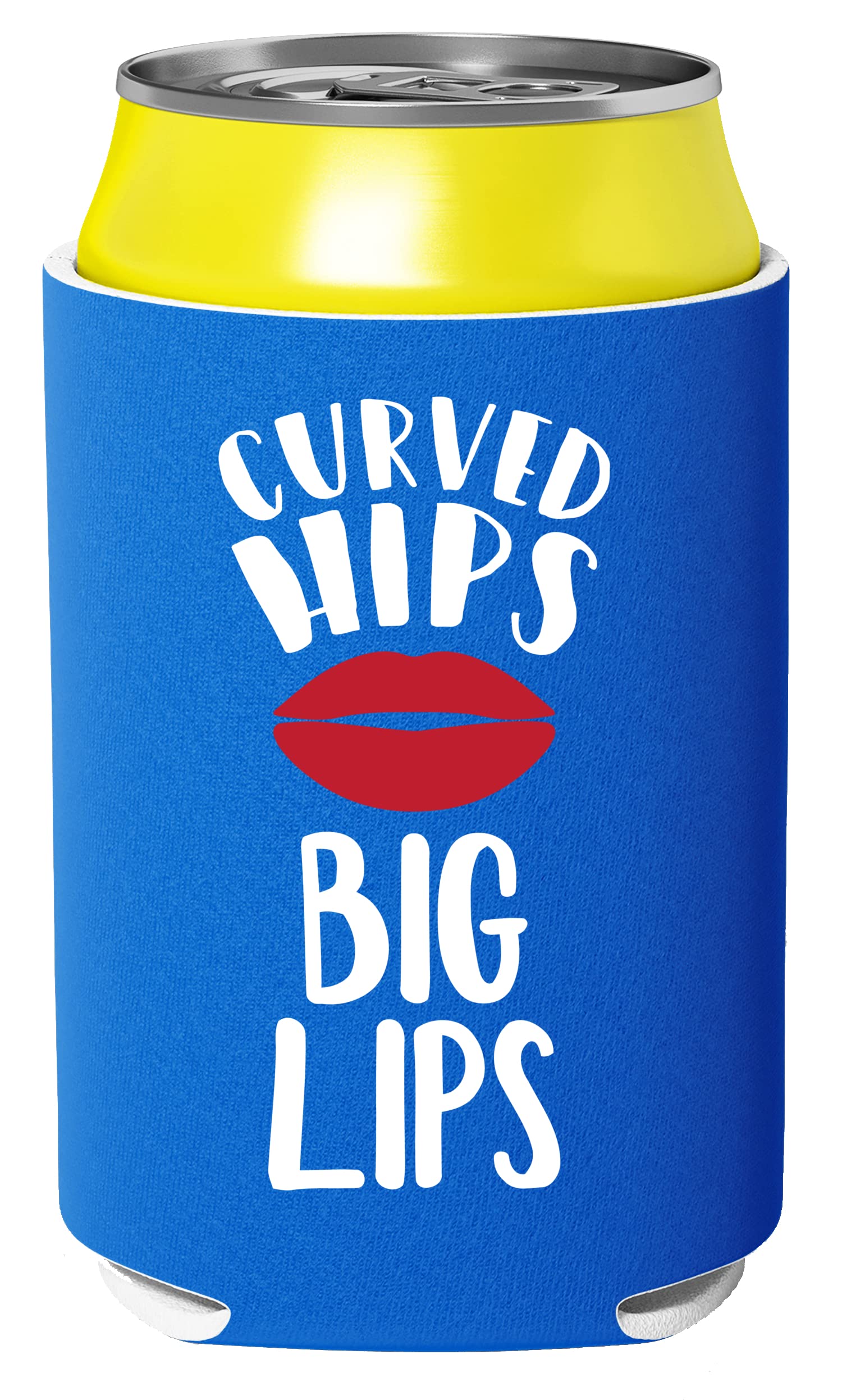 Hippowarehouse Curved Hips Big Lips Can Beer Cooler Bottle Can Sleeve