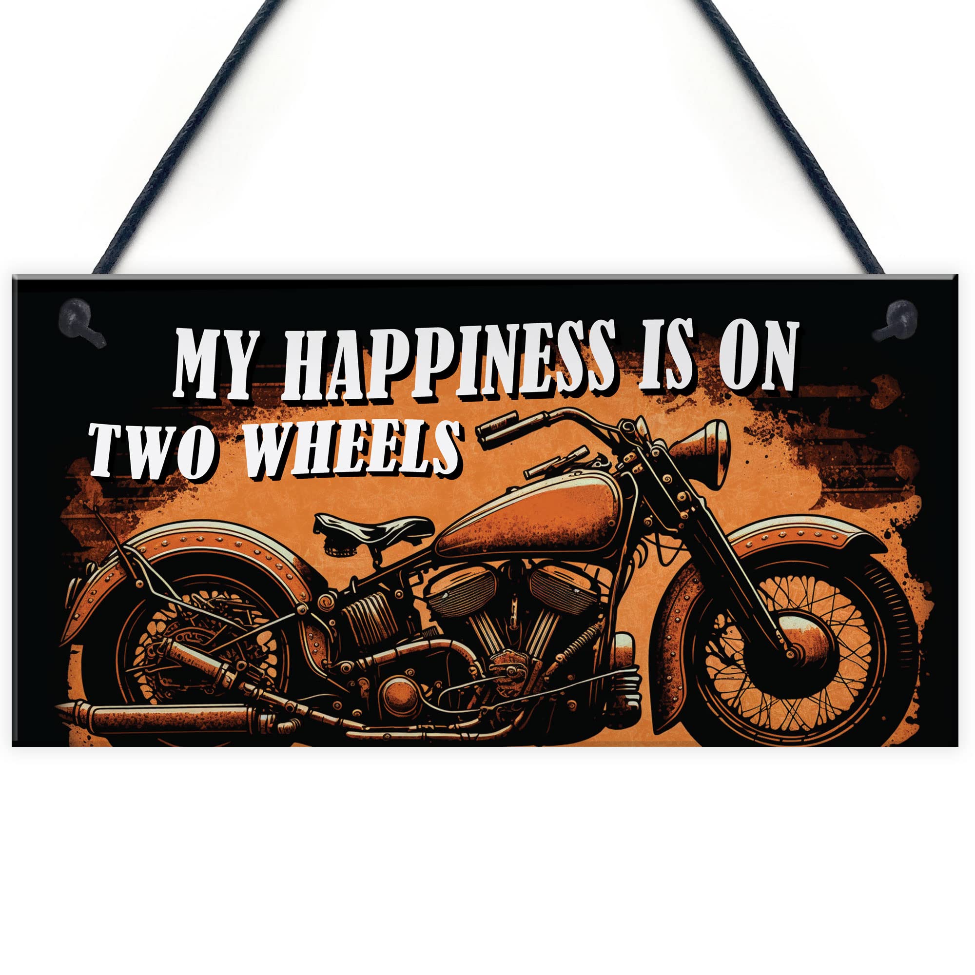 Red Ocean Funny Motorcycle Sign for Bikers, Riders, and Motorcycle Enthusiasts - Birthday Gifts For Him - Man Cave, Garage Motorbike Signs - Novelty Gifts For Men