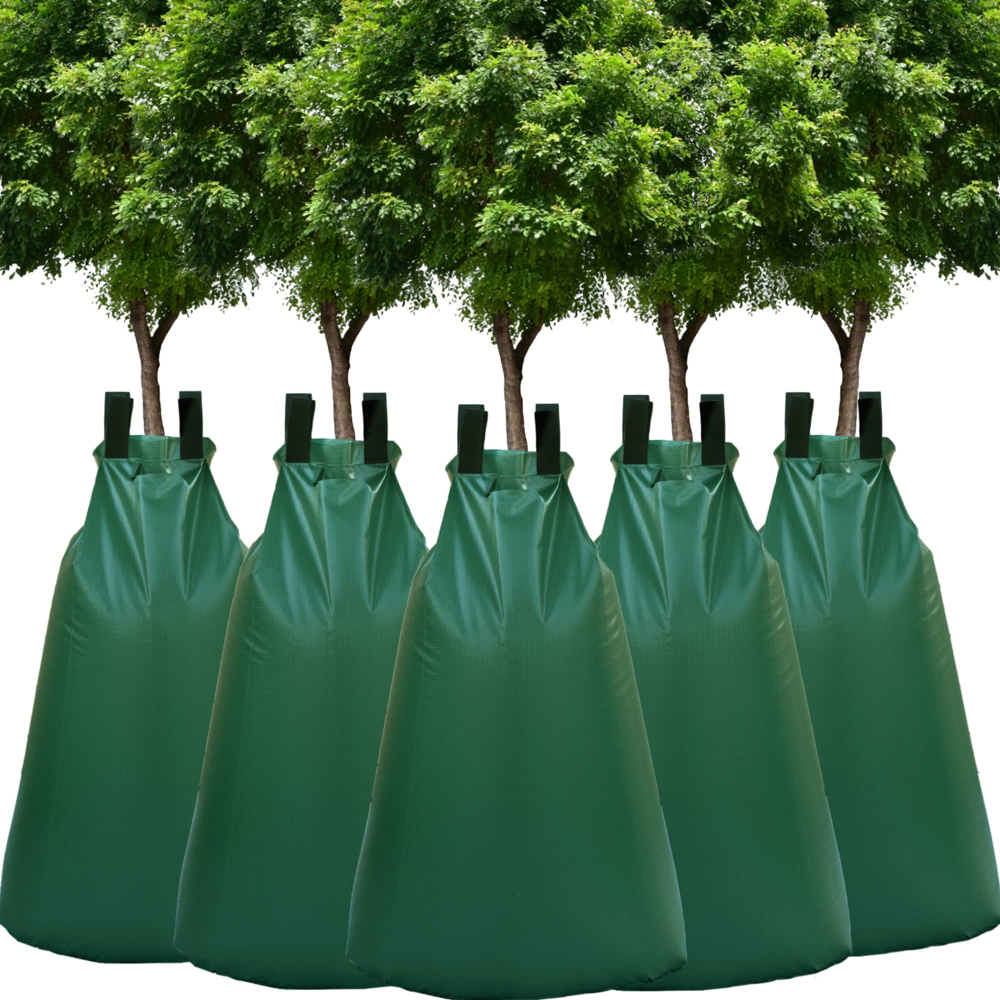 5 x Sac d’Irrigation, Sac d'Arrosage pour Arbres 75 litres, Système d'arrosage des arbres, Sacs pour Arbres pour I'irrigation (Pas de compte-gouttes), 5 Pièces