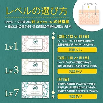 ボタニカルピールレベル1 ×５個 楽天市場】ボタニカルピール Level 1 5回分 ハーブピーリング