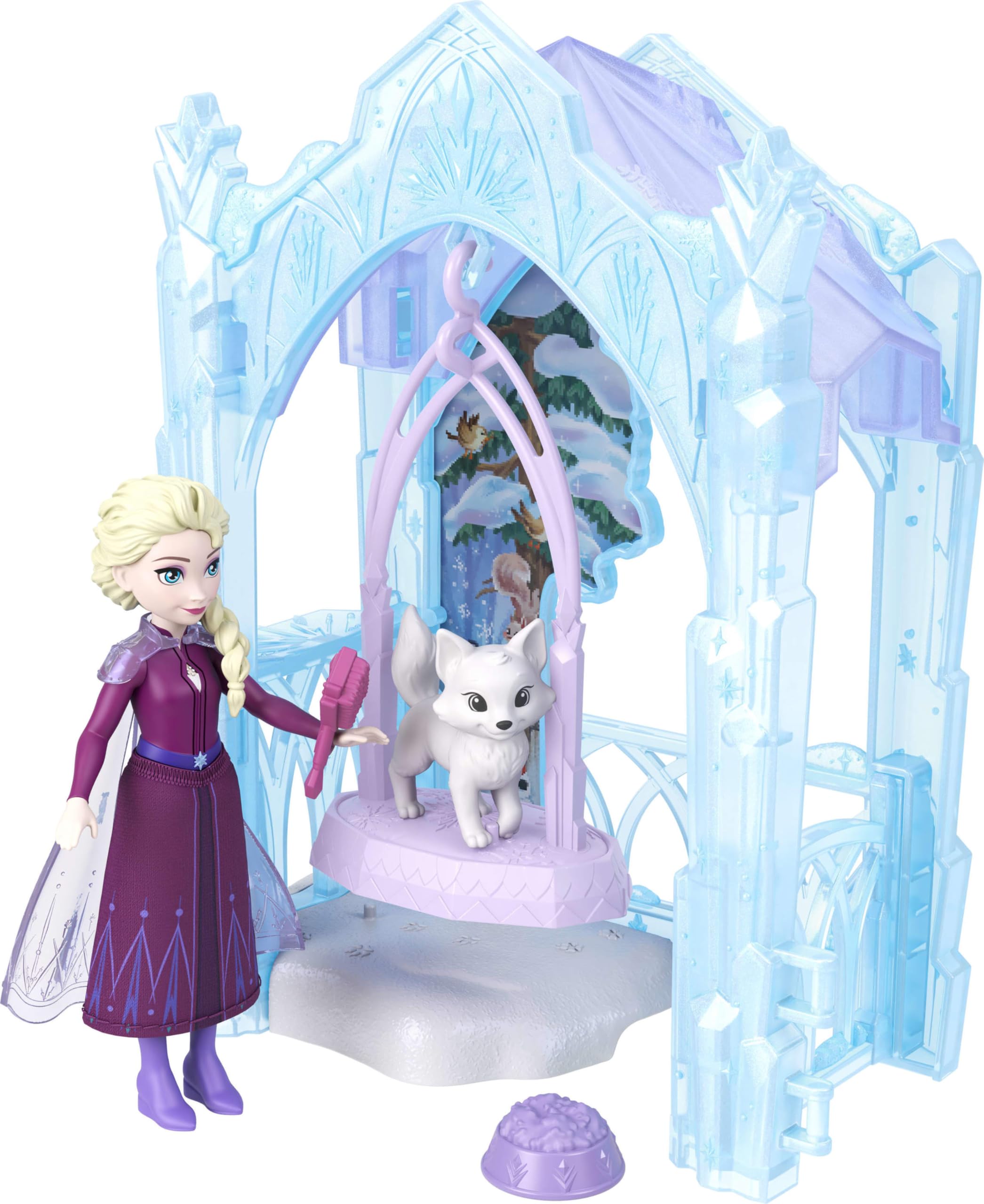 Mattel Disney Frozen Elsa Small Doll & Winter Animal Playset with
