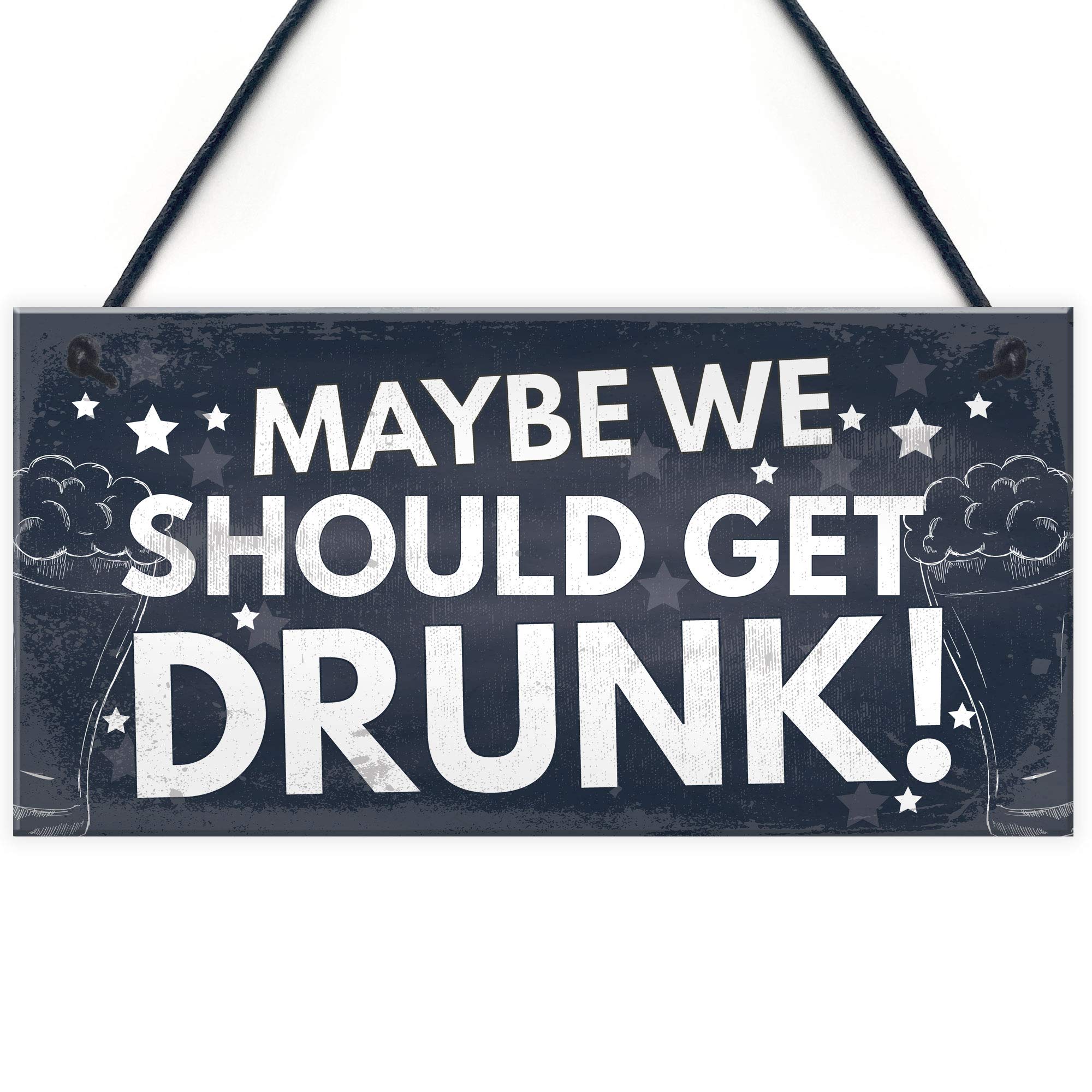 Red Ocean Funny Home Bar Sign For Garden Plaque Man Cave Sign Bar Pub Sign Alcohol Gift Keepsake