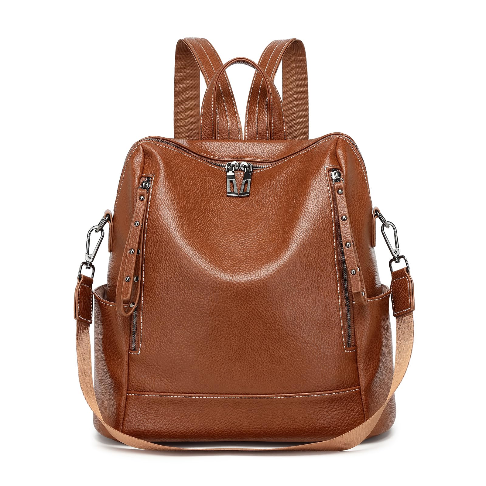 Miss Lulu Women's Backpack Fashion School Daypacks PU Anti-Theft