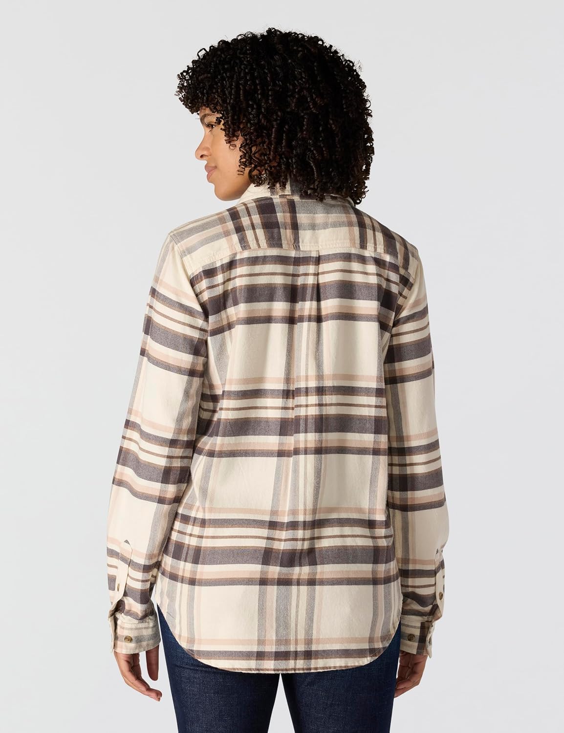 Carhartt Womens Tencel Fiber Series Relaxed Fit Plaid Shirt - Image 3