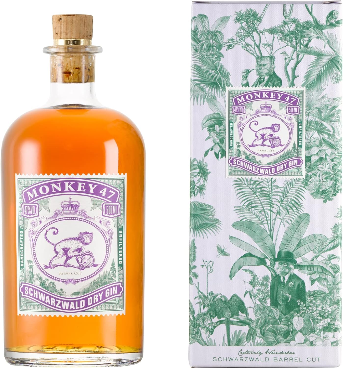 Monkey 47 Barrel Cut Schwarzwald Dry Gin – Fein-süßlicher Ultra 