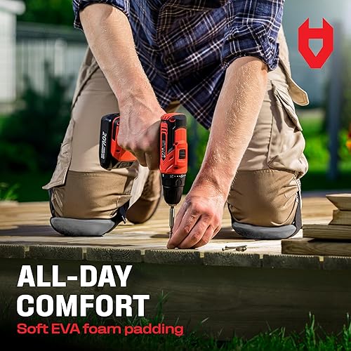 Miniatura 47 de NoCry Rodilleras de jardinería para mujeres y hombres – Acolchado de espuma impermeable en un diseño ligero pero duradero; fácil de llevar con Verde