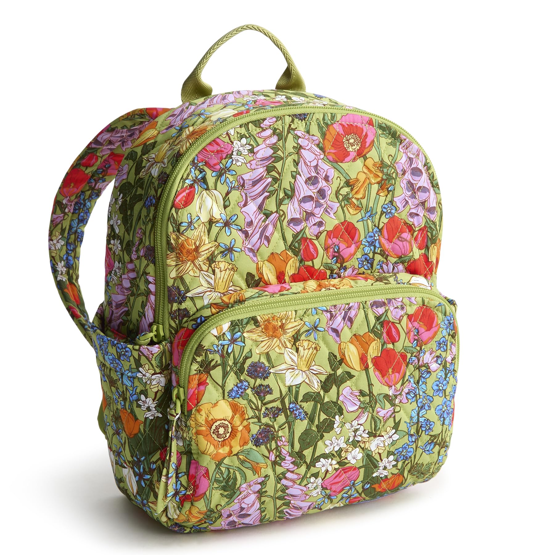 Vera Bradley Damska torba na książki Premium Cotton Small Banbury Backpack, Bukiet łąkowy, jeden rozmiar