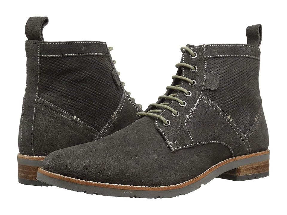 

Ben Sherman Rugged Leather Boot (Grey Suede) Men's Shoes, Gray