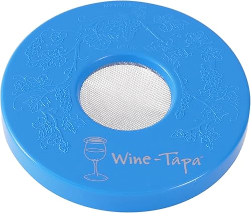 Miniatura 5 de Cubiertas de vaso para beber con tapa de vino, mantienen los insectos lejos al aire libre, juego de 4 fundas para bebidas antiderrames (Malibu)