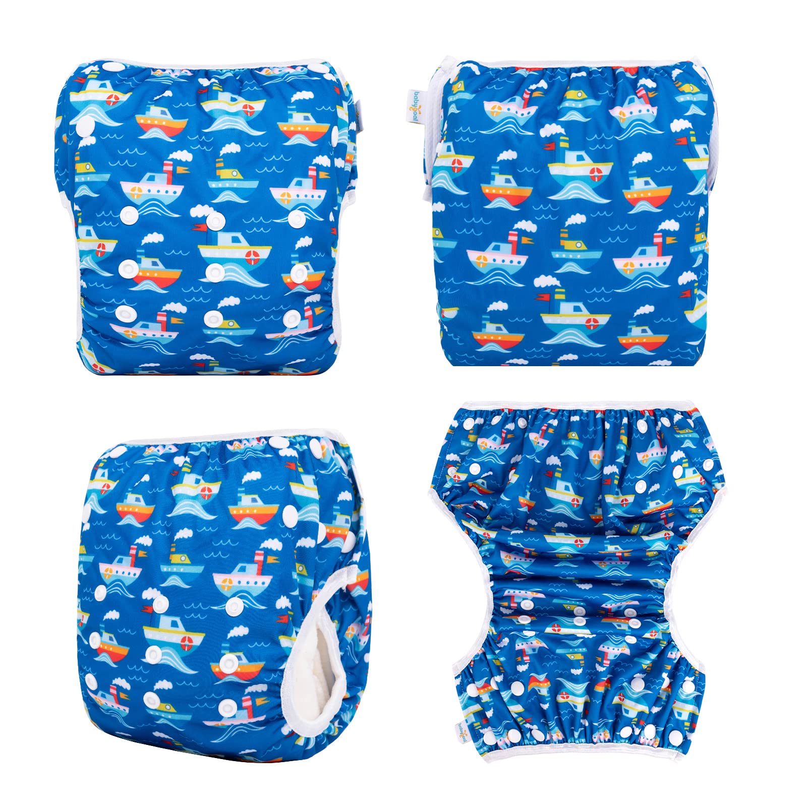 Babygoal Baby & Kleinkind Jungen & Mädchen Schwimmwindeln, wiederverwendbar, verstellbar, waschbar, Einheitsgröße, passend für 6M-3T Geschenke und Schwimmunterricht, 3 Stück, 3ZSD26
