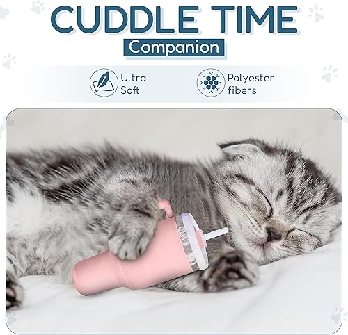 Miniatura 6 de Kitty Cup - Juguete de regalo para gatos de Navidad y cumpleaños, con hierba gatera y arrugado, divertido relleno de calcetín para niña de interior