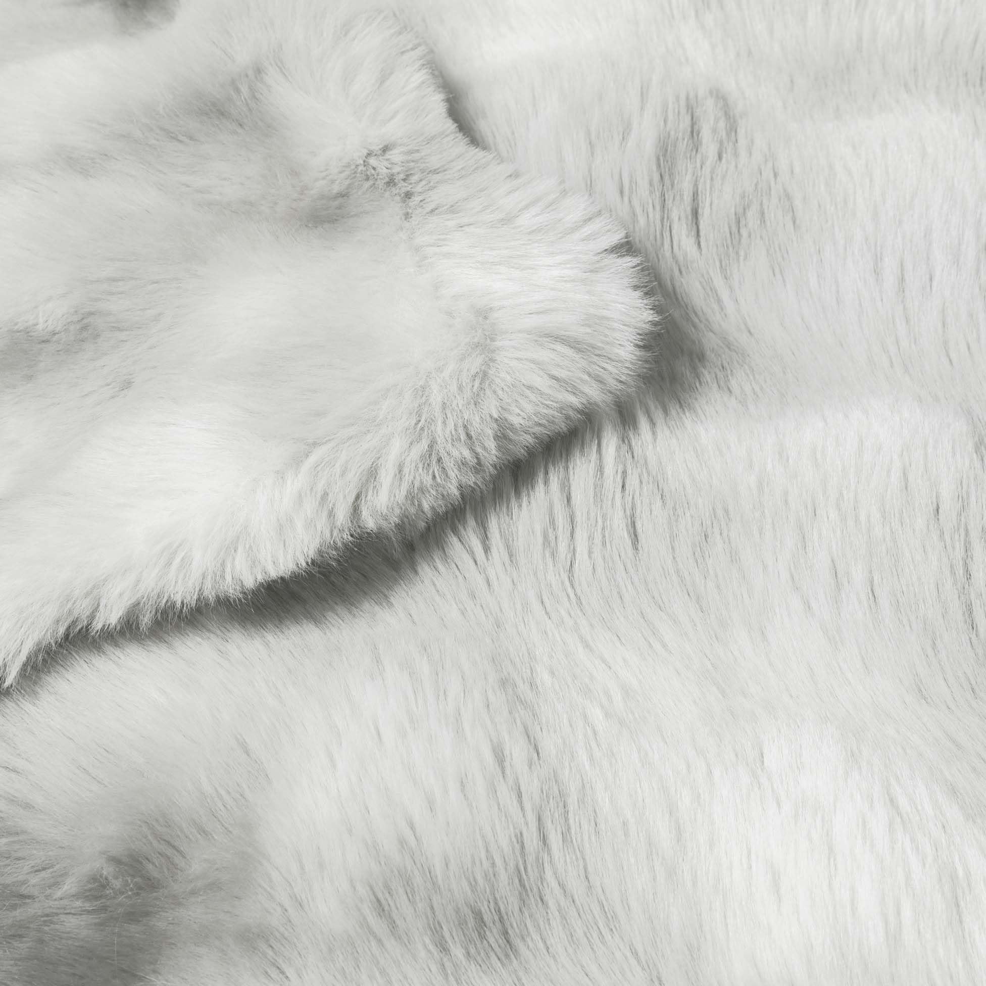Plaid Hiver Chaud (125 x 150 cm) Mounty Gris, Imitation Fourrure