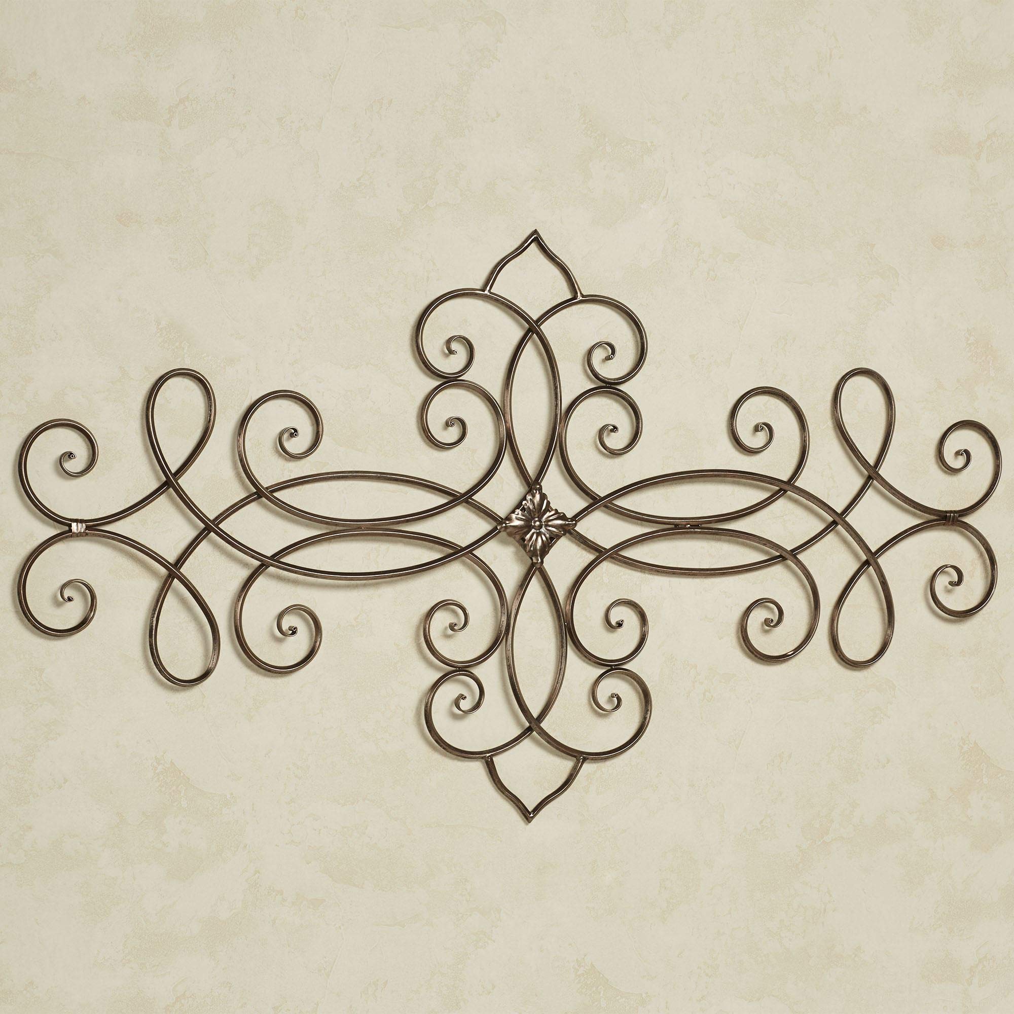 Touch of Class Scrolling Alberta Wall Grille - Metal - Bronze - Large Decor for Bedroom, Living Room, Dining Room, Office, Hallway, Entryway, Foyer - Horizontally, Vertically