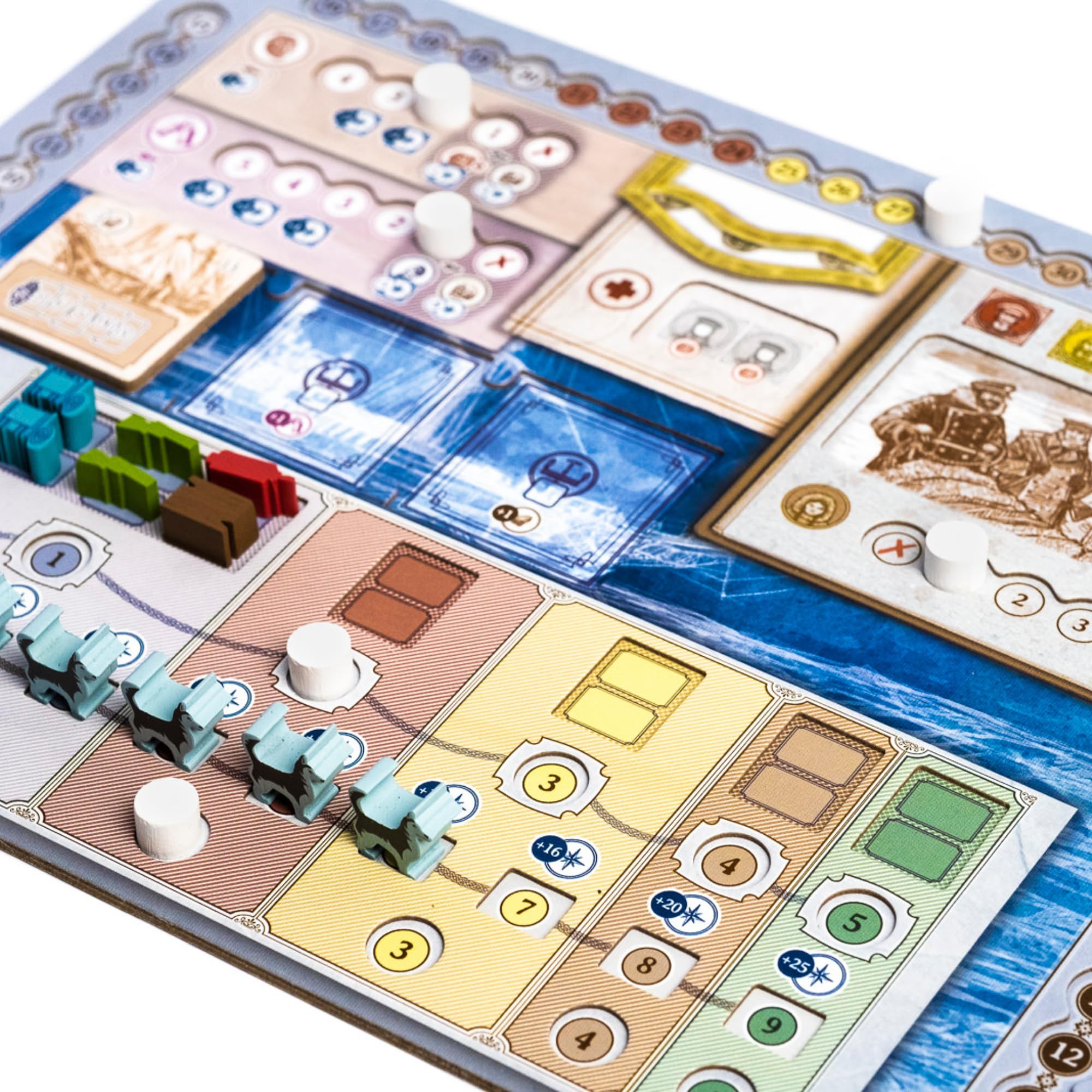 2Tomatoes Games | Through Ice and Snow Myths & Legends | Eksploracja Gra Planszowa | Strategia i przygoda | 1-4 graczy | Hiszpański, Niemiecki, Angielski i Francuski | Historyczny, Miejsca, Morski