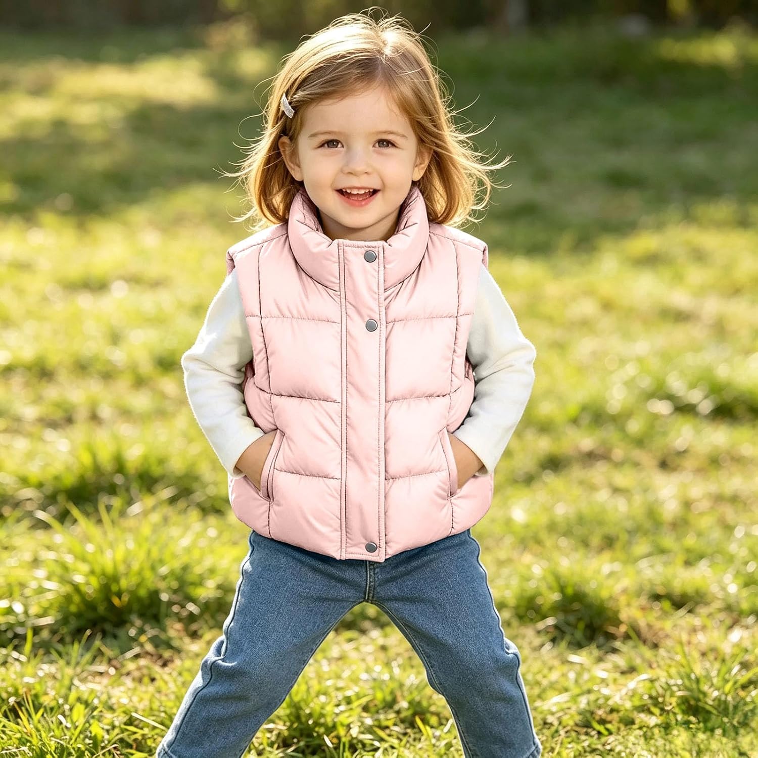 Kids Lightweight Packable Quilted Puffer Vest Winter | Girls Boys Puffer Vest Kids Sleeveless Jacket Down Lightweight Warm Winter Coats Zipper Packable Vest Quilted Solid Outwear