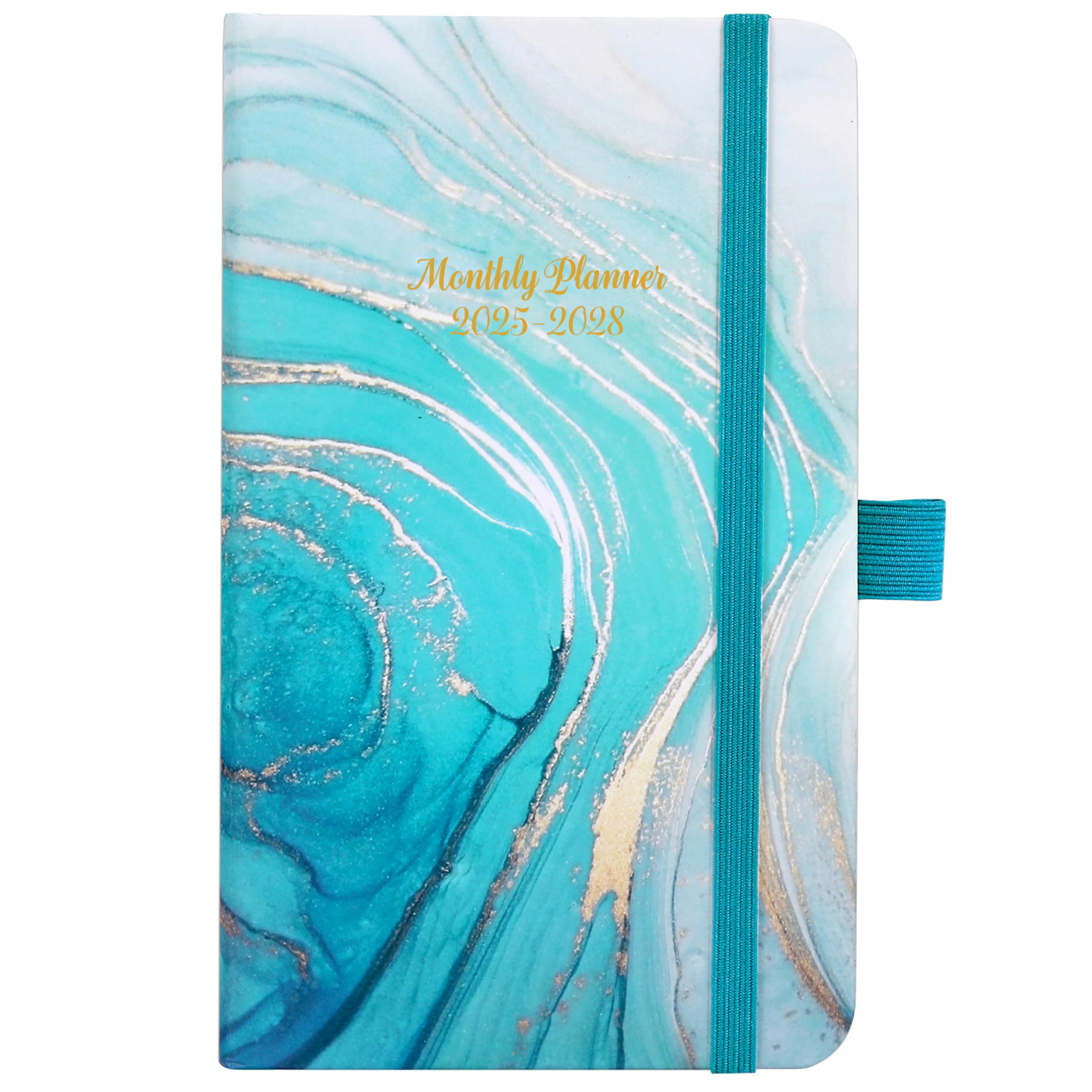 2025-2028 Pocket Planner/Calendar - Jul 2025 - Jun 2028, 3 Year Monthly Planner 2025-2028, 6.3" x 3.8" Calendar Planner, 61 Note Page, 2 Bookmarks, Pen Loop, Inner Pocket, Perfect Organizer for Purse