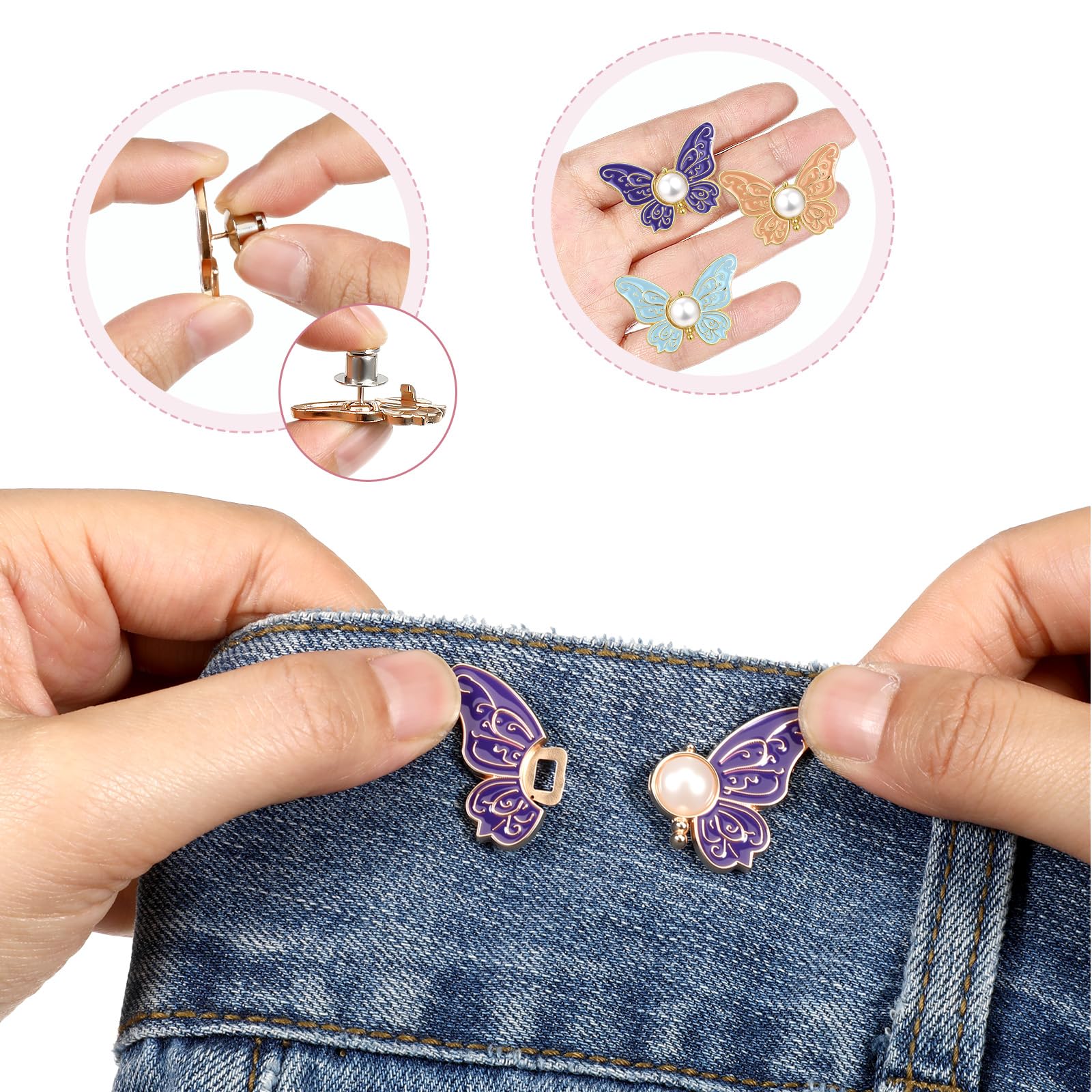 Lot De 8 Pince Pour Pantalon Trop Large, Serre Taille